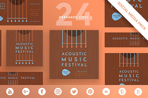 Music Festival Social Media Pack Template