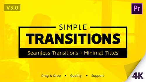 Simple Transitions V.3 23015252 - Premiere Pro Templates (Videohive)