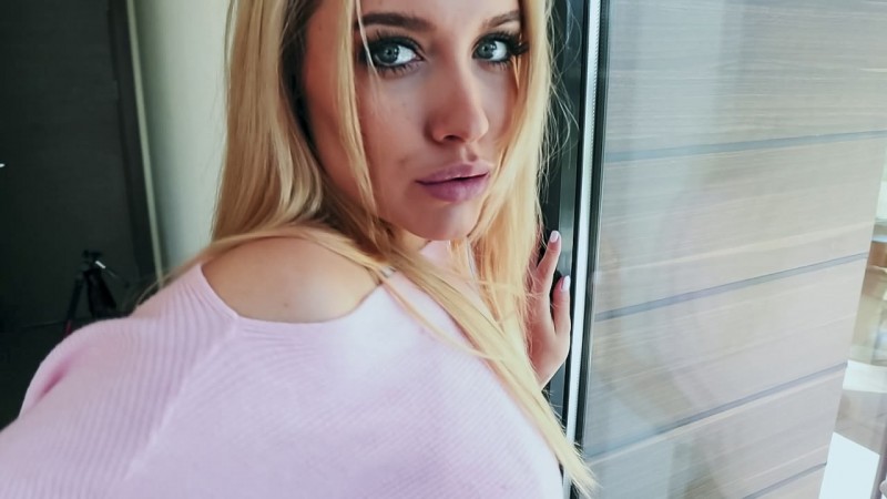 Kristina Sweet - Gorgeous Chick In Pink Sweater Deepthroats A Cock And Gets Fucked On Balcony (2019) SiteRip | 