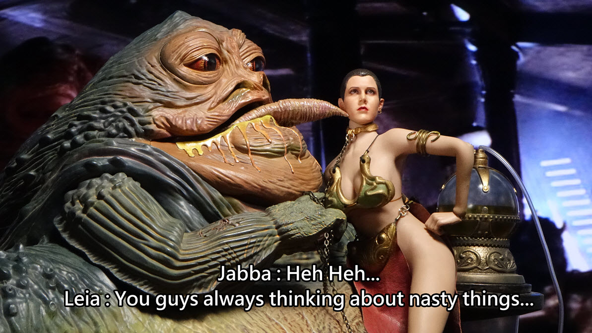 Wars porn star jabba Leia Aggressively