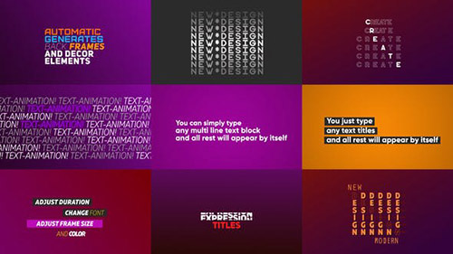 Expression Titles - Project for After Effects (Videohive)