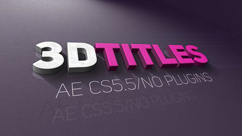 3D Titles 21946657 - Project for After Effects (Videohive)