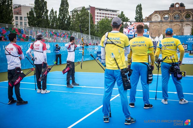 Украинские лучники – серебряные призеры четвертого этапа Кубка мира в командном турнире