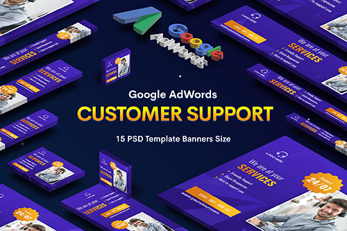 Customer Support Banners Ad
