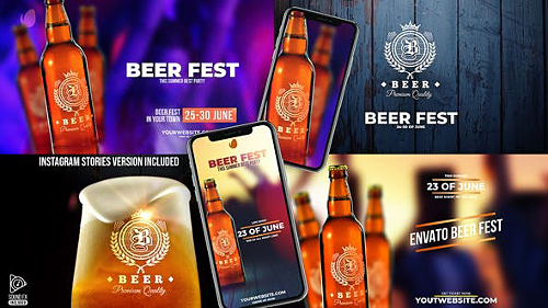 VIDEOHIVE Beer Fest & Beer Mock-up Pack 23874743