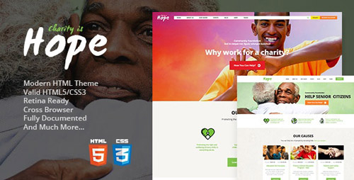 ThemeForest - Hope v1.2 - Non-Profit, Charity & Donations Site Template - 19334865
