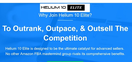 Helium 10 Elite - Outrank, Outpace, & Outsell The Competition
