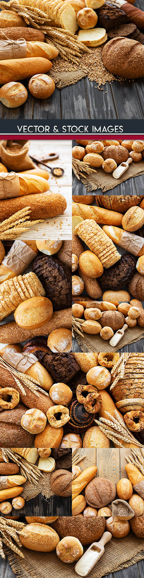 Bakery products and fresh bread from bakery