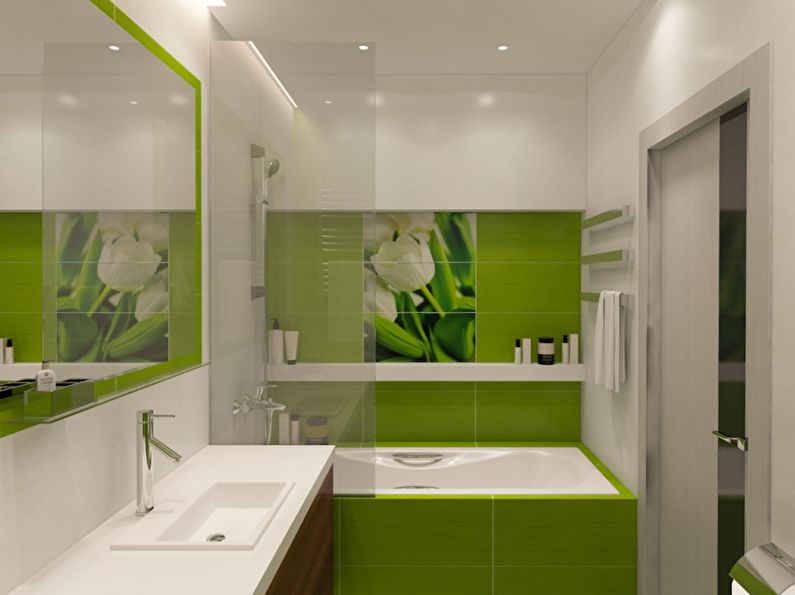 Дизайн ванной комнаты 3 кв