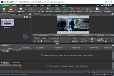 NCH VideoPad Video Editor Professional 7.25 Beta