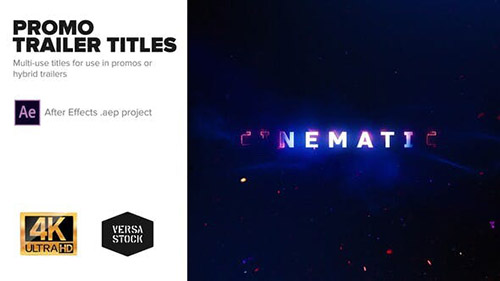 Promo Trailer Titles 4K - Project for After Effects (Videohive)