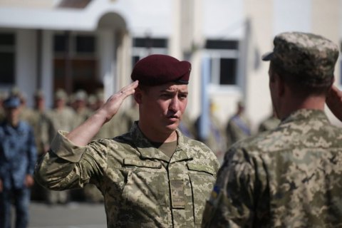 В Киеве проложили первую тренировку военных к официальному Шествию Достоинства
