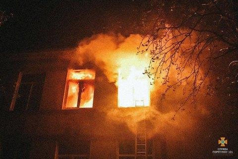В Тернопольской области пламенела сельская школа