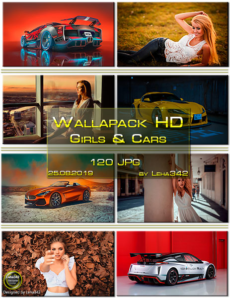 Wallapack HD Girls & Cars by Leha342 25.08.2019