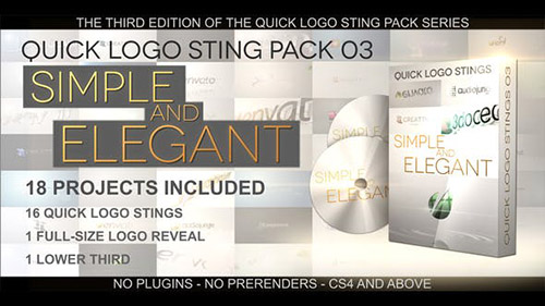 Quick Logo Sting Pack 03: Simple & Elegant - Project for After Effects (Videohive)