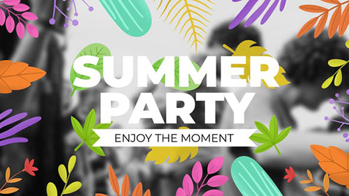 Summer Title Elements - Project for After Effects (Videohive)