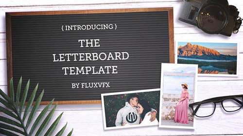 Letter Board Flat Lay Kit - Project for After Effects (Videohive)