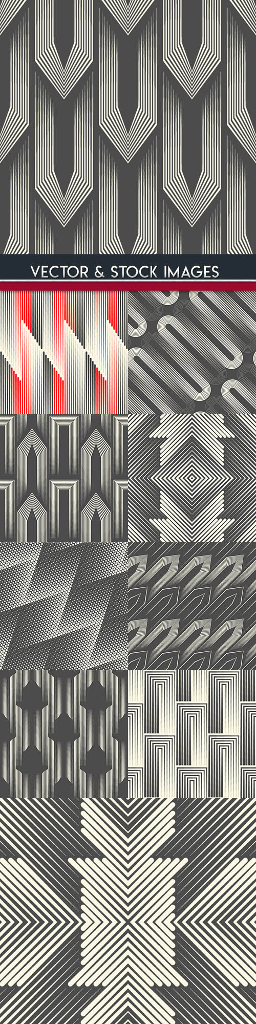 Modern abstract geometry seamless pattern design 25