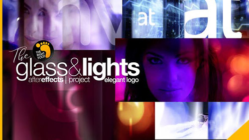 Glass & Lights Elegant Logo - Project for After Effects (Videohive)