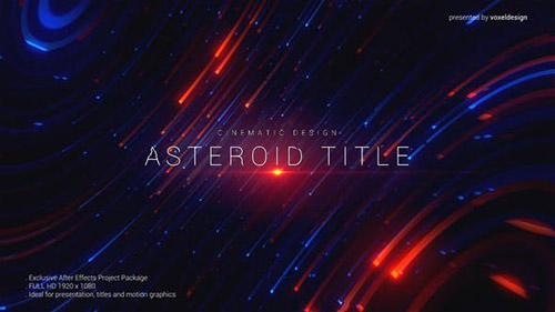 Asteroid Cinematic Title - Project for After Effects (Videohive)