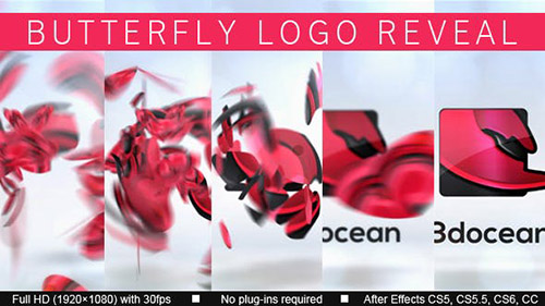 Butterfly Logo Reveal 15106150 - Project for After Effects (Videohive)