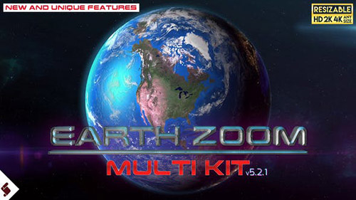 Earth Zoom Multi Kit V5.2.1 - Project for After Effects (Videohive)