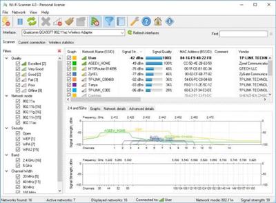 LizardSystems Wi Fi Scanner 4.6 Build 183