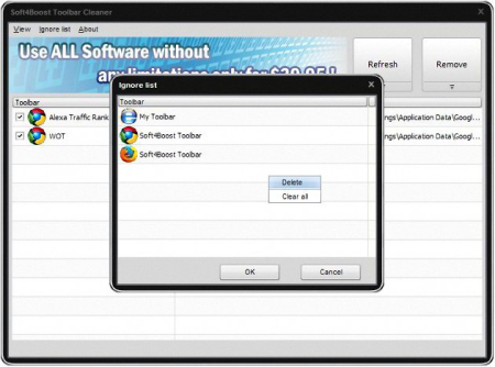 Soft4Boost Toolbar Cleaner 6.1.3.189