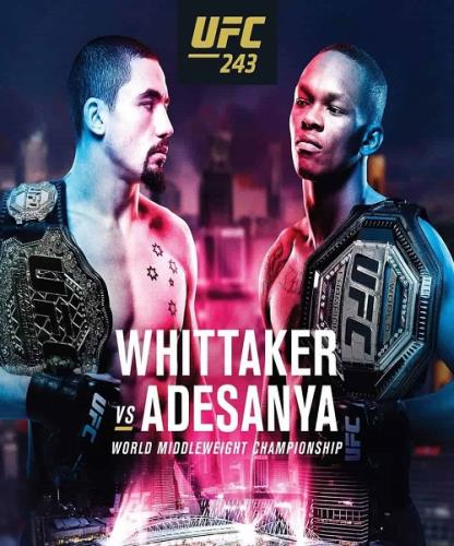 Смешанные единоборства / Роберт Уиттакер - Исраэль Адесанья / Основной кард / UFC 243: Robert Whittaker vs. Israel Adesanya / Main Card (2019) IPTV 1080i