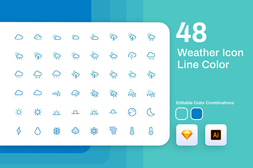 Weather Icon Line Color