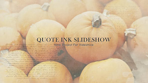 Quote Ink Slideshow - Project for After Effects (Videohive)