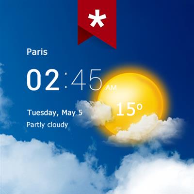 Transparent clock weather (Ad free) v3.31.5