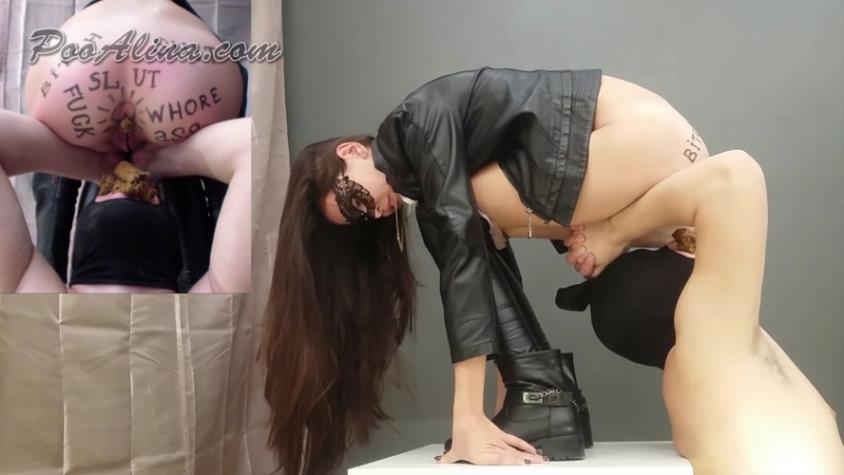 Slut pooping in mouth of a toilet slave -  (HD | 298 MB)