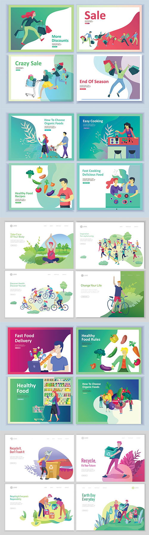 Website page isometric vector, flat banner concept illustration # 18