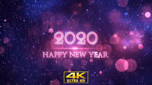 Videohive - Happy New Year 2020 Blue - 22948948