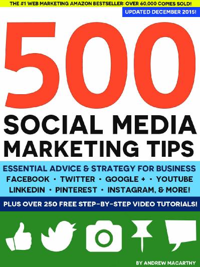 500 social media marketing tips Macarthy, Andrew