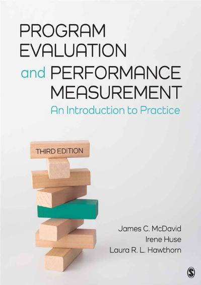 Program Evaluation and Performance Measurement An Introduction to Practice