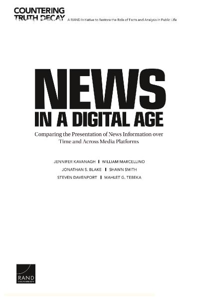 News in a Digital Age Comparing the Presentation of News Information over Time and...